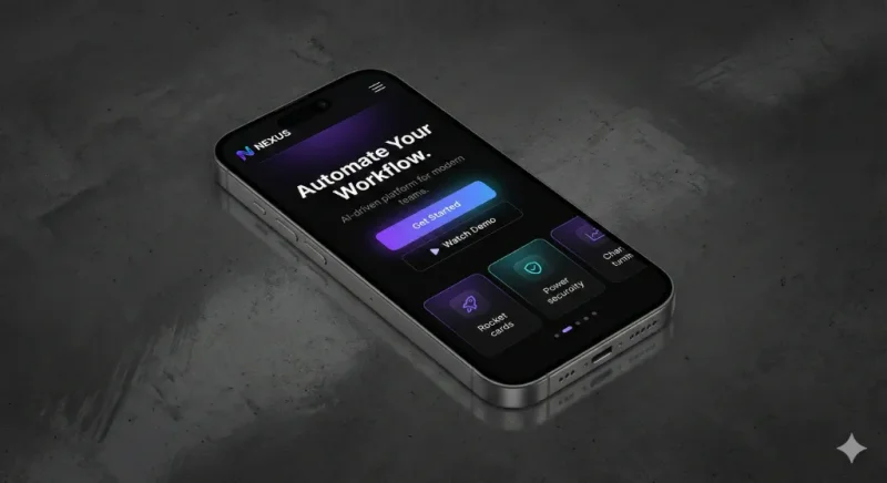 Mobile First App Design Dark Mode